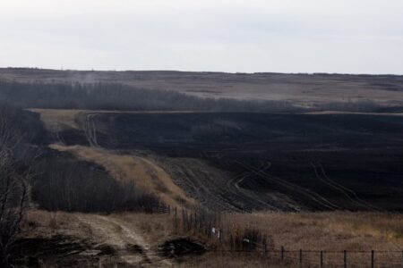 Wainwright fire started on grenade range, military says