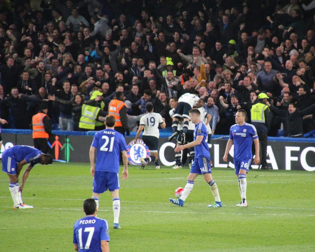 Tottenham win 2-0 at Chelsea as Palmer is sent off Tottenham win 2-0 at Chelsea as Palmer is sent off