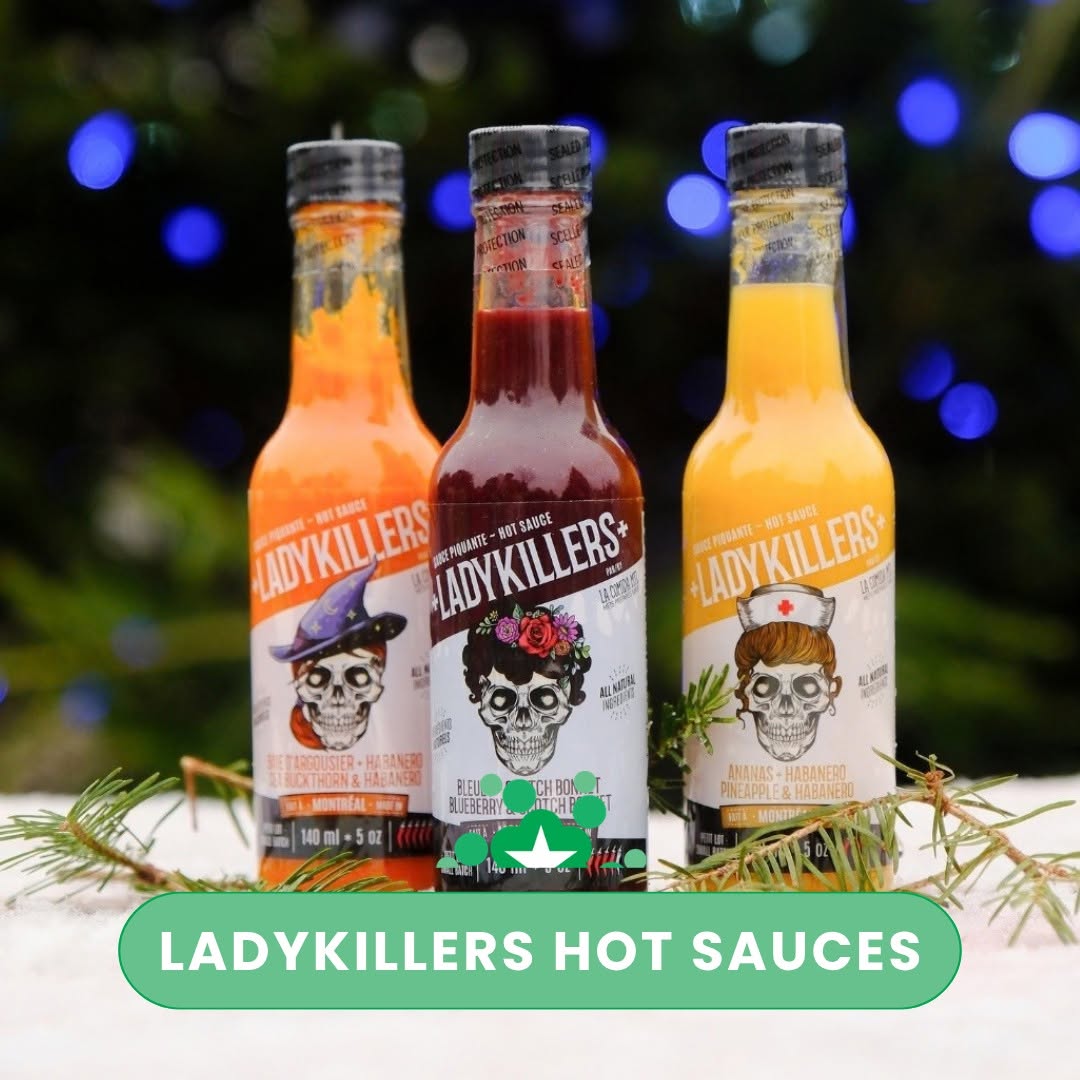 Ladykillers Hot Sauces work shown for the DDO Fine Arts and Crafts Market at Galeries des Sources in Dollard-des-Ormeaux