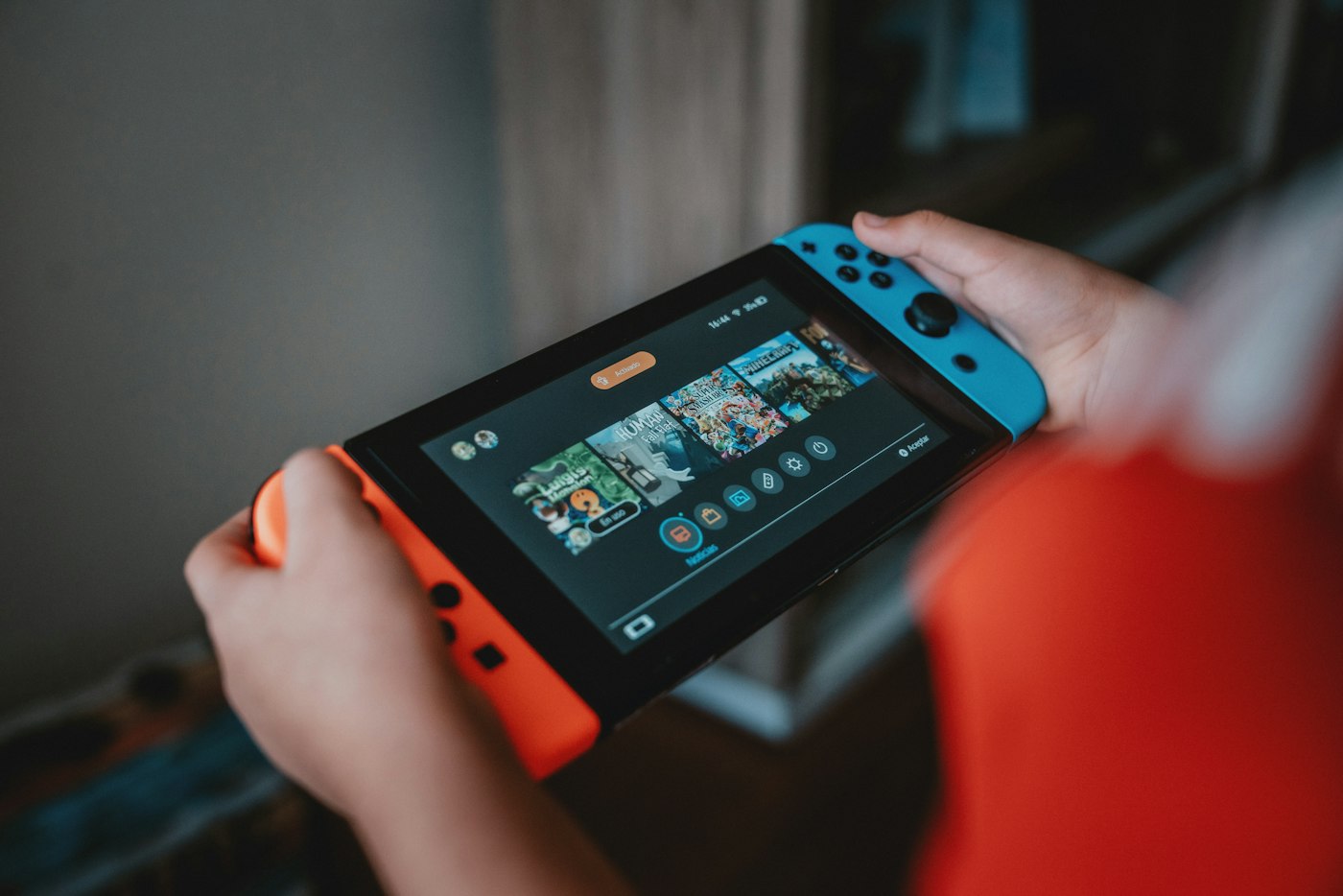 Original Nintendo Switch console with Joy-Con controllers
